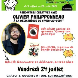 Fabrique du Livre Jeunesse : rencontres créatives avec Olivier Philipponneau