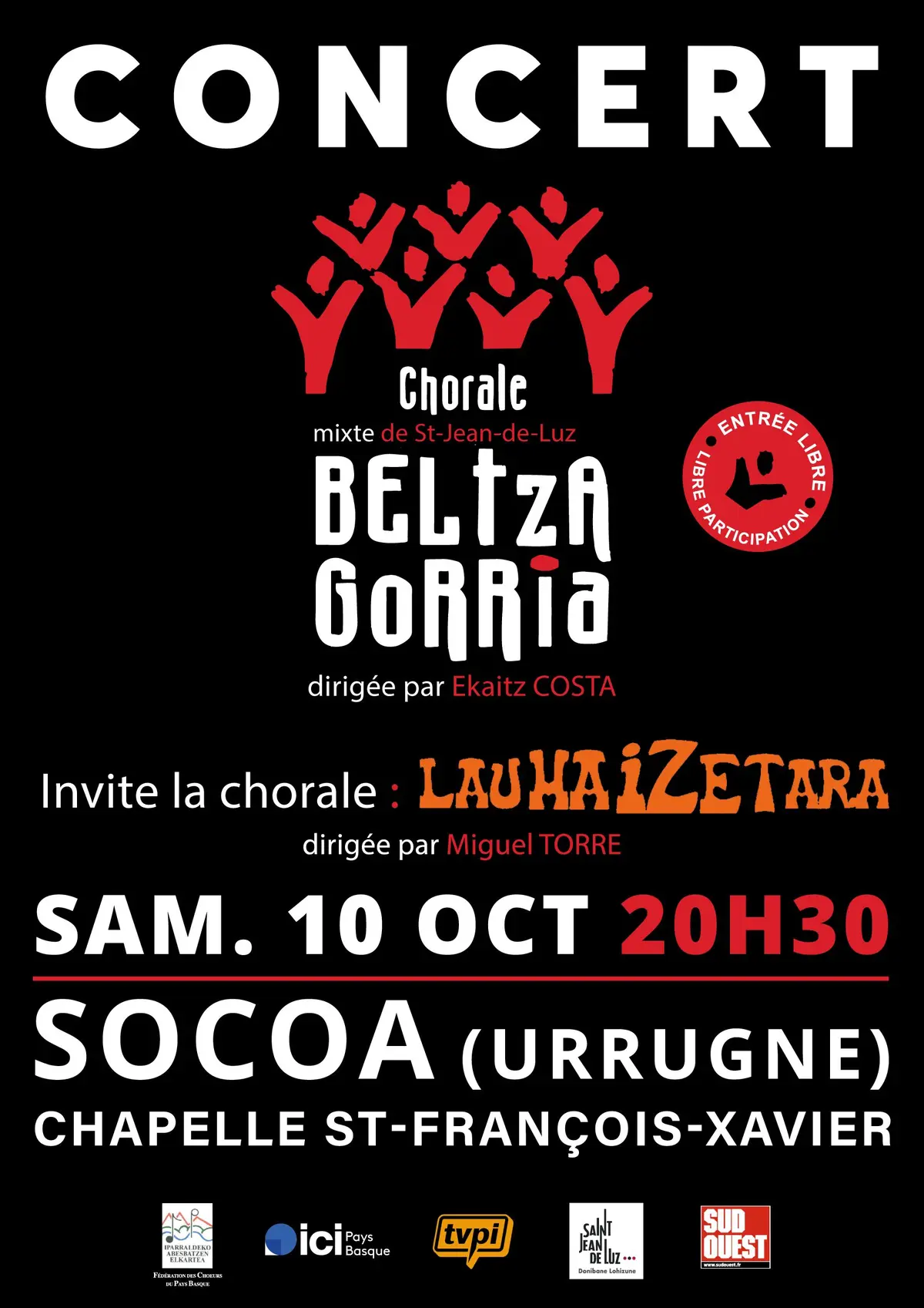 Concert choral - SOCOA (URRUGNE)