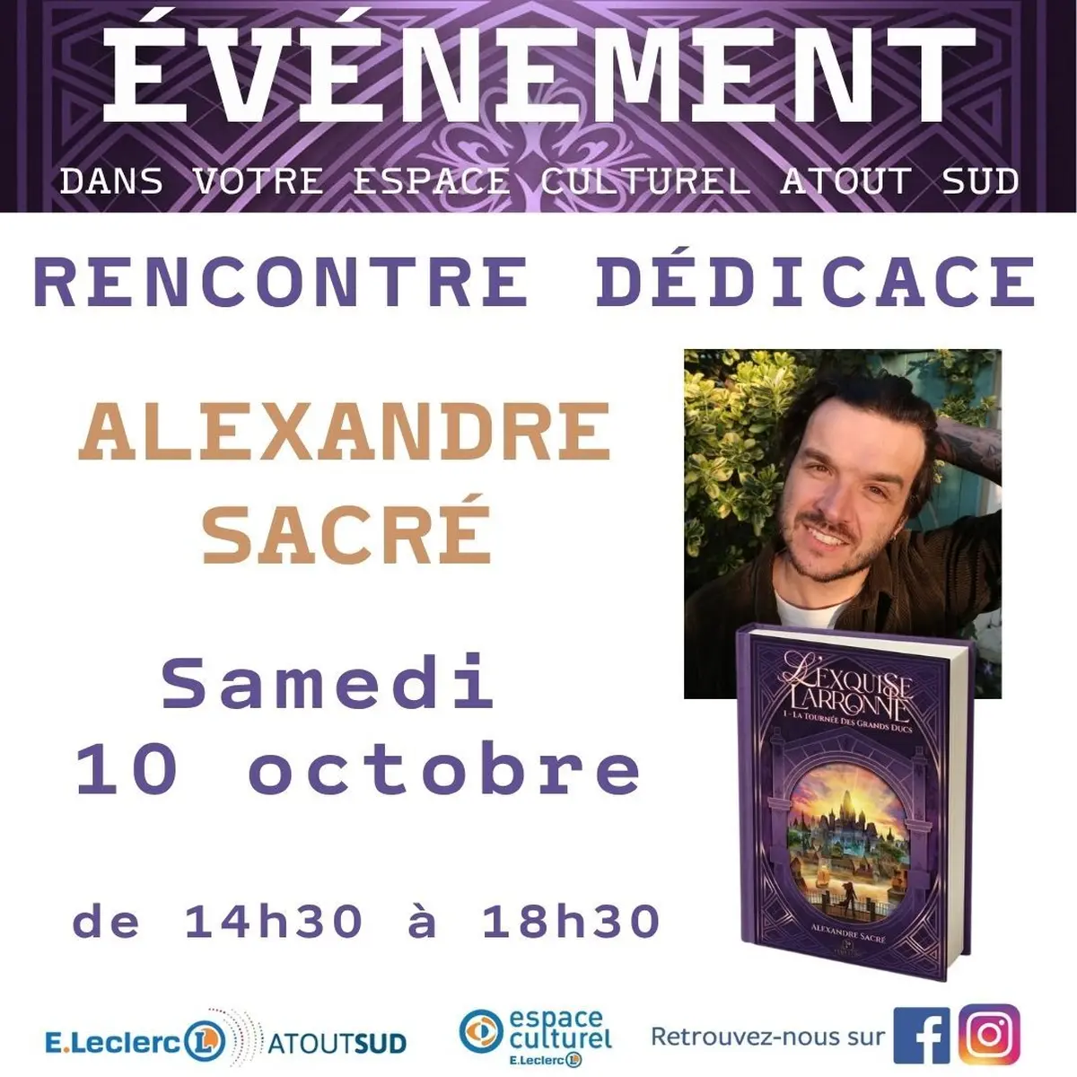 Alexandre Sacré en dédicace à Rezé