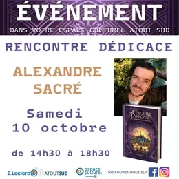 Alexandre Sacré en dédicace à Rezé