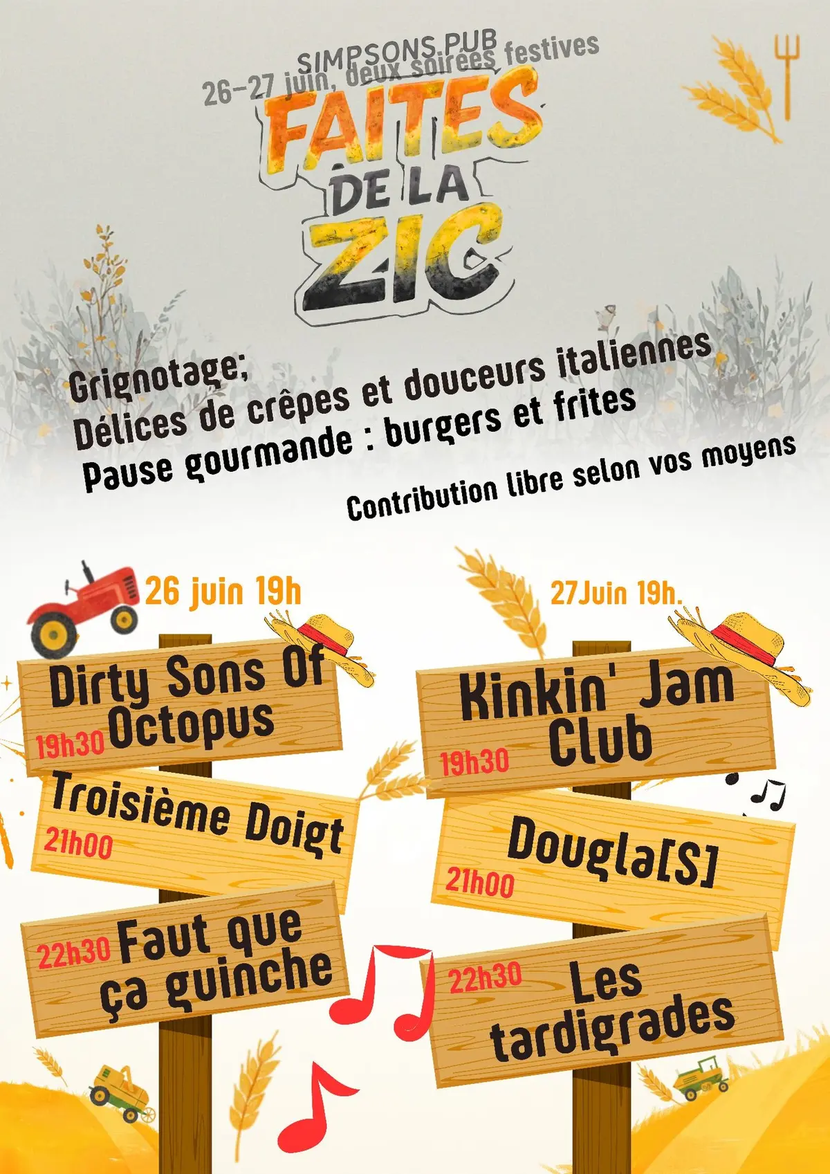 Faites de la Zic au Simpson's Pub