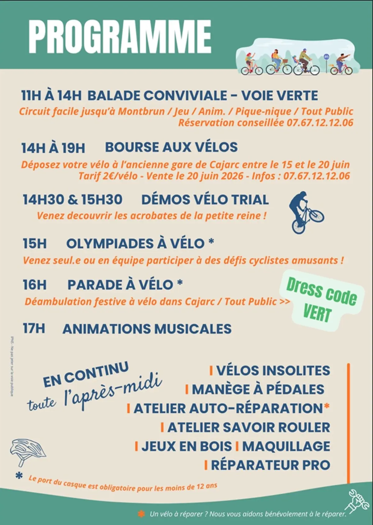 Faites du vélo à Cajarc