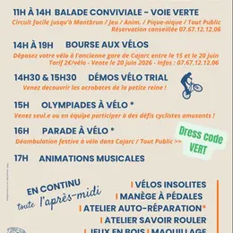 Faites du vélo à Cajarc