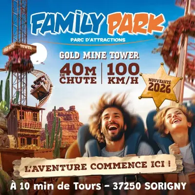 La saison 2026 du Family Park et sa grande nouveauté : la Gold Mine Tower