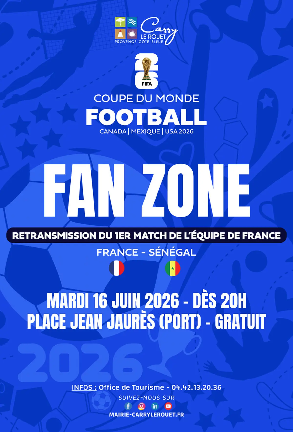 Fan zone de la Coupe du monde de football France-Sénégal