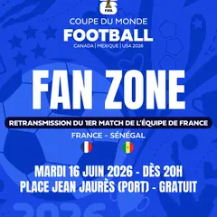 Fan zone de la Coupe du monde de football France-Sénégal