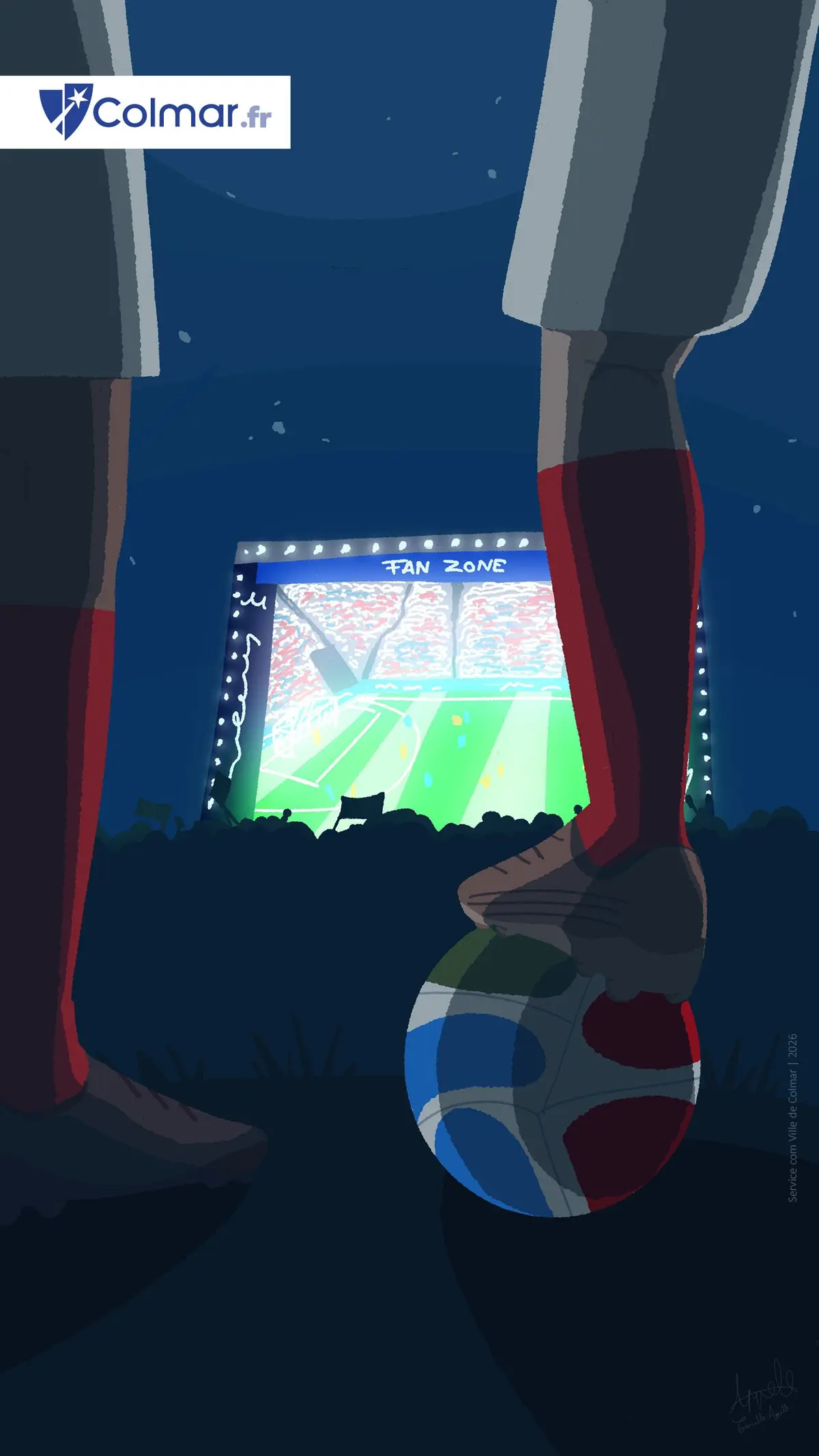 Fan Zone pour la demi-finale de la Coupe du Monde à Colmar