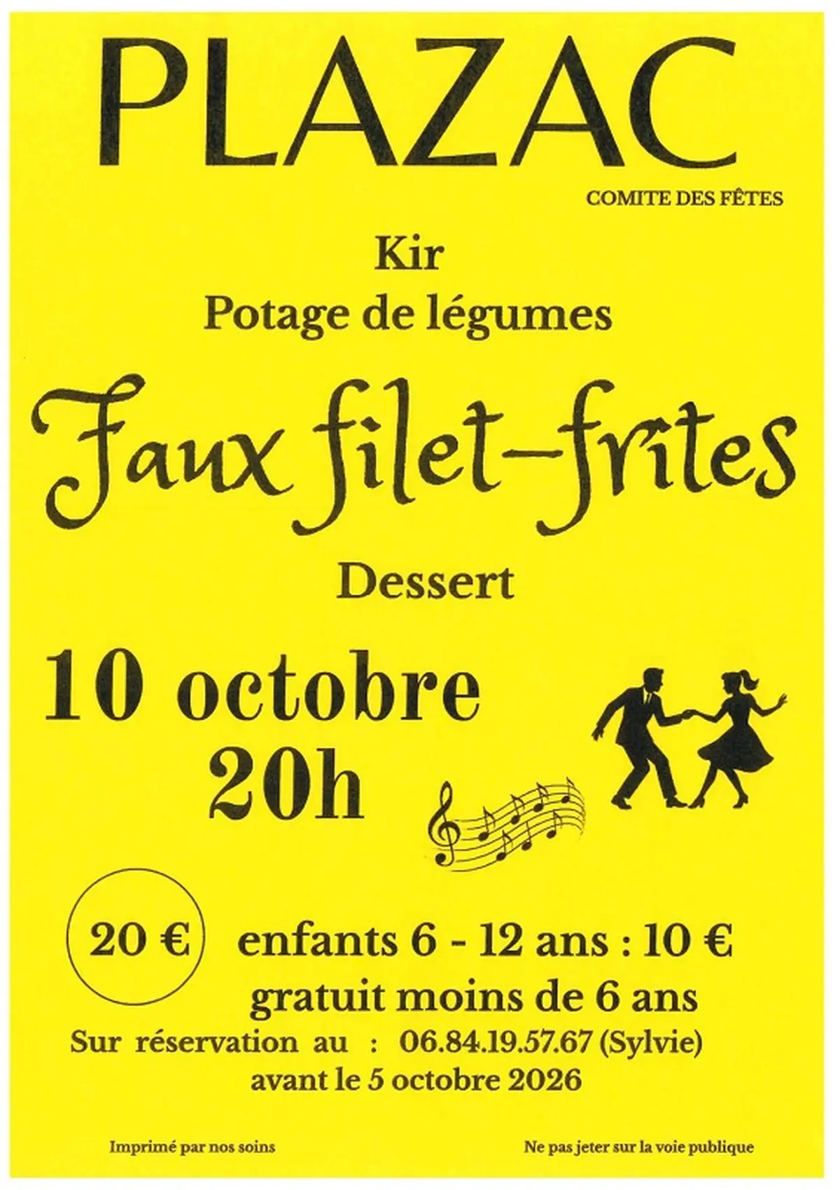 Faux-filet frites à Plazac