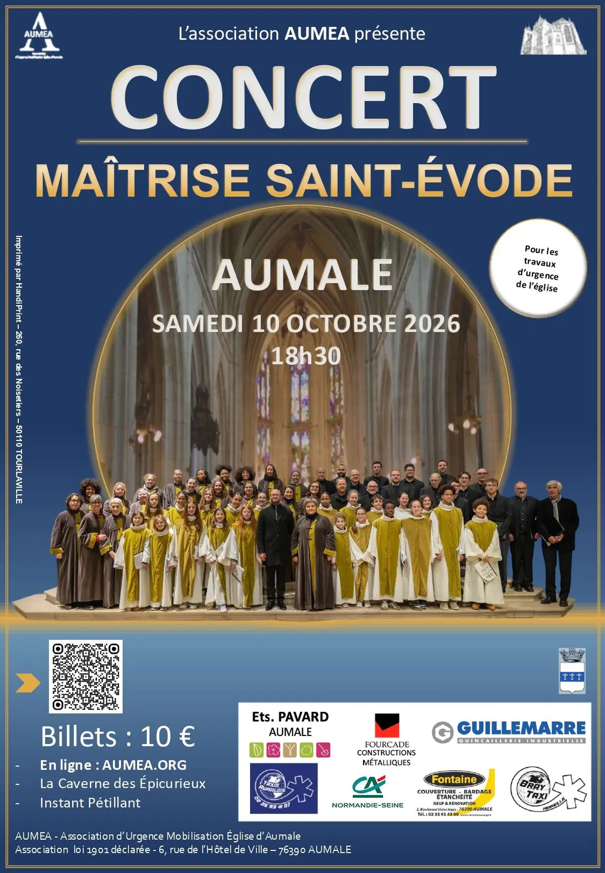 Concert à Aumale : Maîtrise Saint Evode