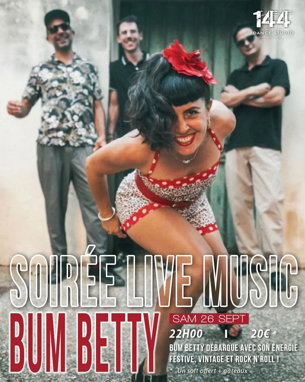 Soirée dansante avec music Live : Bum Betty