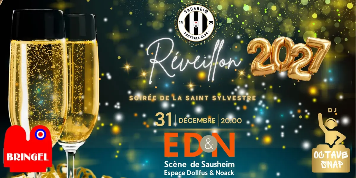Réveillon de la Saint Sylvestre 2026 à l'Eden de Sausheim - Nouvel an
