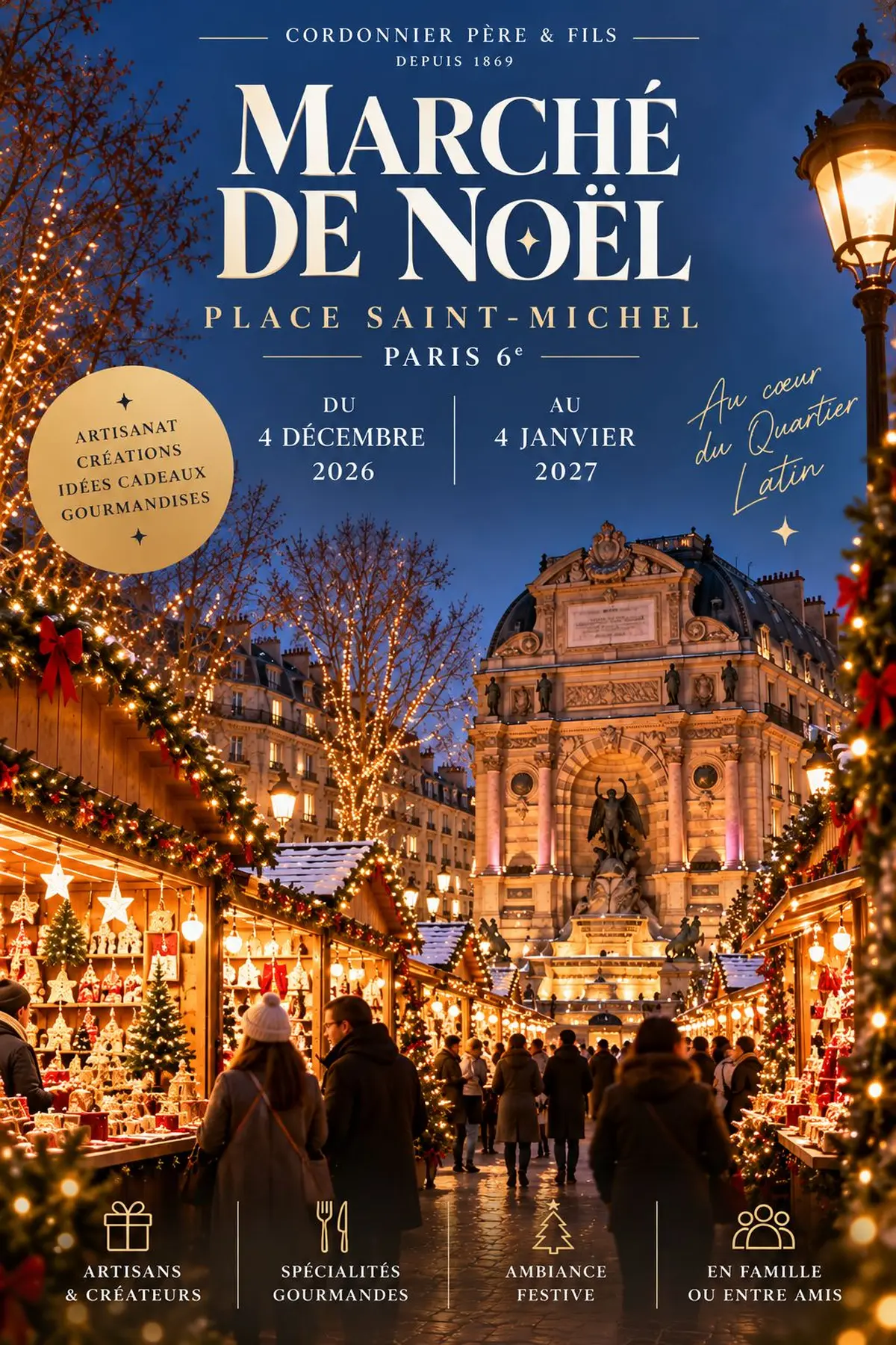 Marché de Noël de l'Avenue de la Grande Armée – Paris 17e – Édition 2026