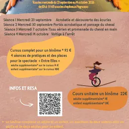 cours de cirque et voltige parents/enfants