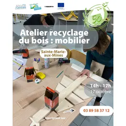 Atelier recyclage du bois : mobilier
