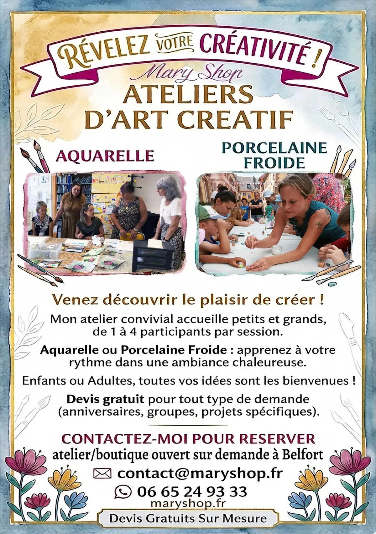 Ateliers d'art créatif