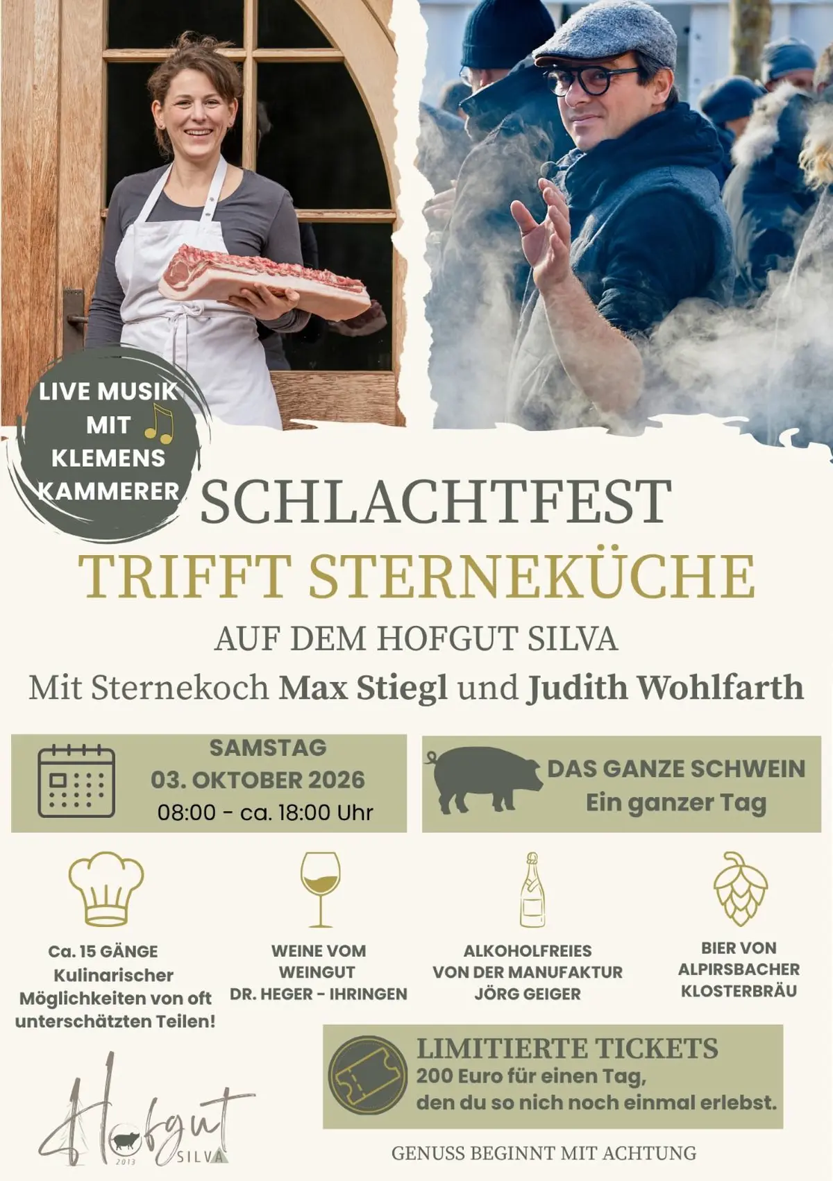 Sautanz mit Max Stiegl (Fête de la viande avec un chef étoilé)