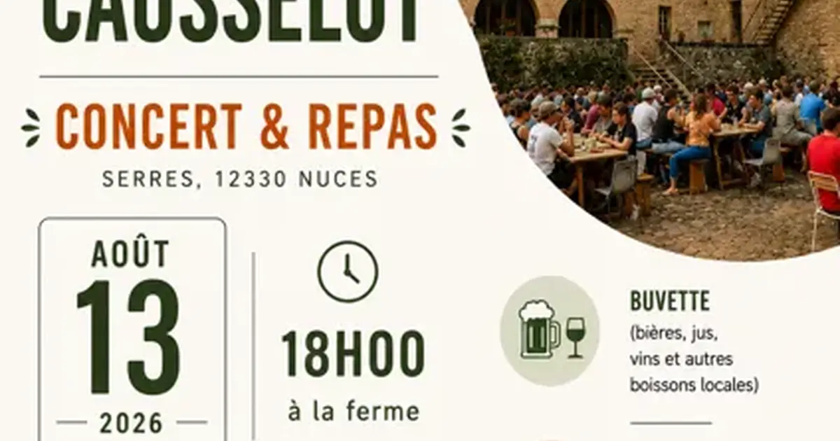 Ferme du Causselot concert et repas