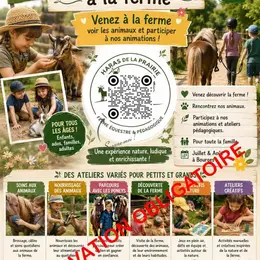 Ferme pédagogique activités juillet et Aout bourges