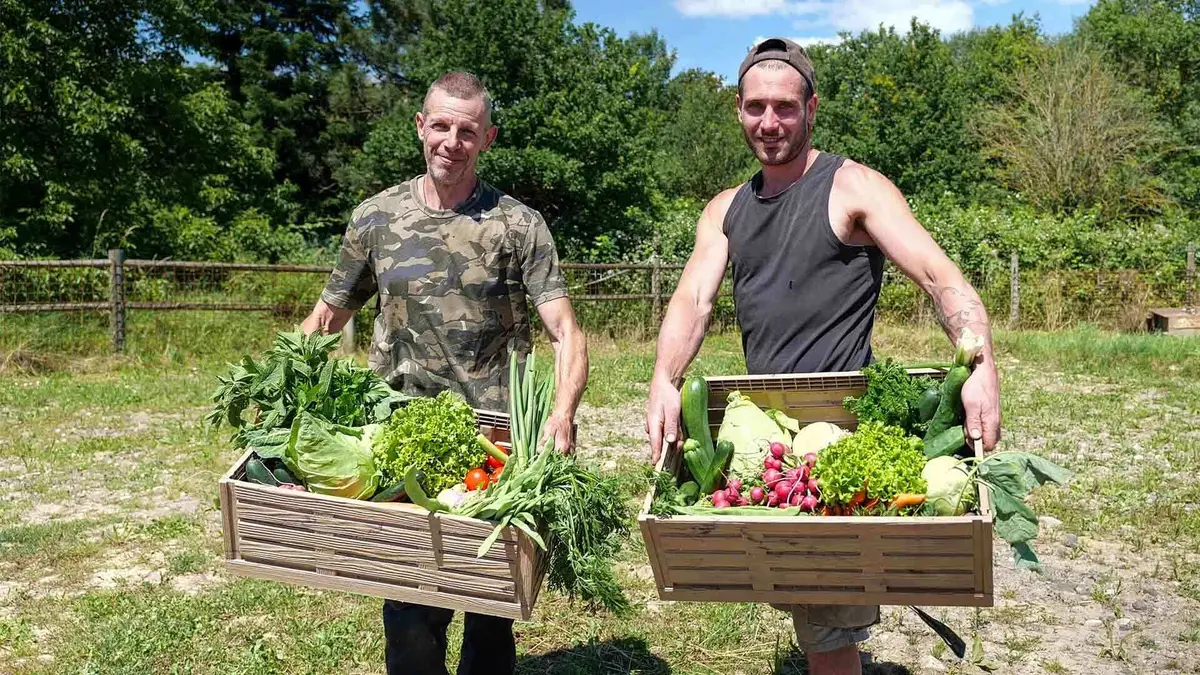 Hervé et Benoît de l’exploitation Les Champs d’Orion