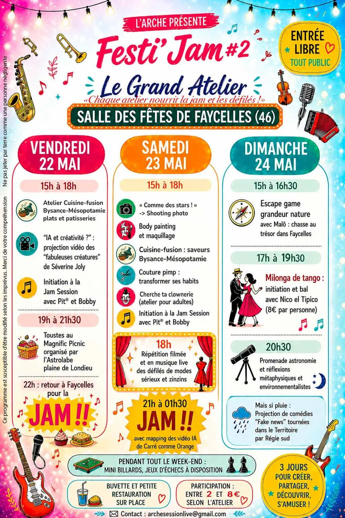 Festi'Jam#2 - Le Grand Atelier à Faycelles
