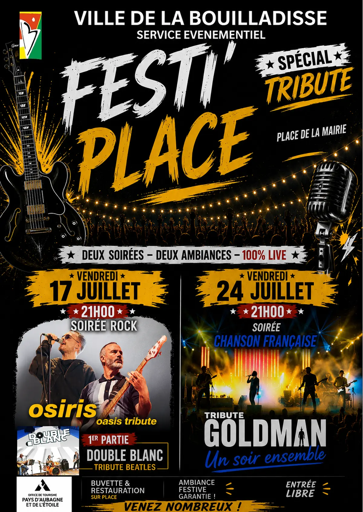 Festi'place : tribute Goldman Un soir ensemble