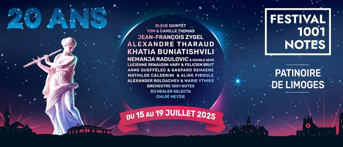 L'affiche du Festival 1001 Notes 2025