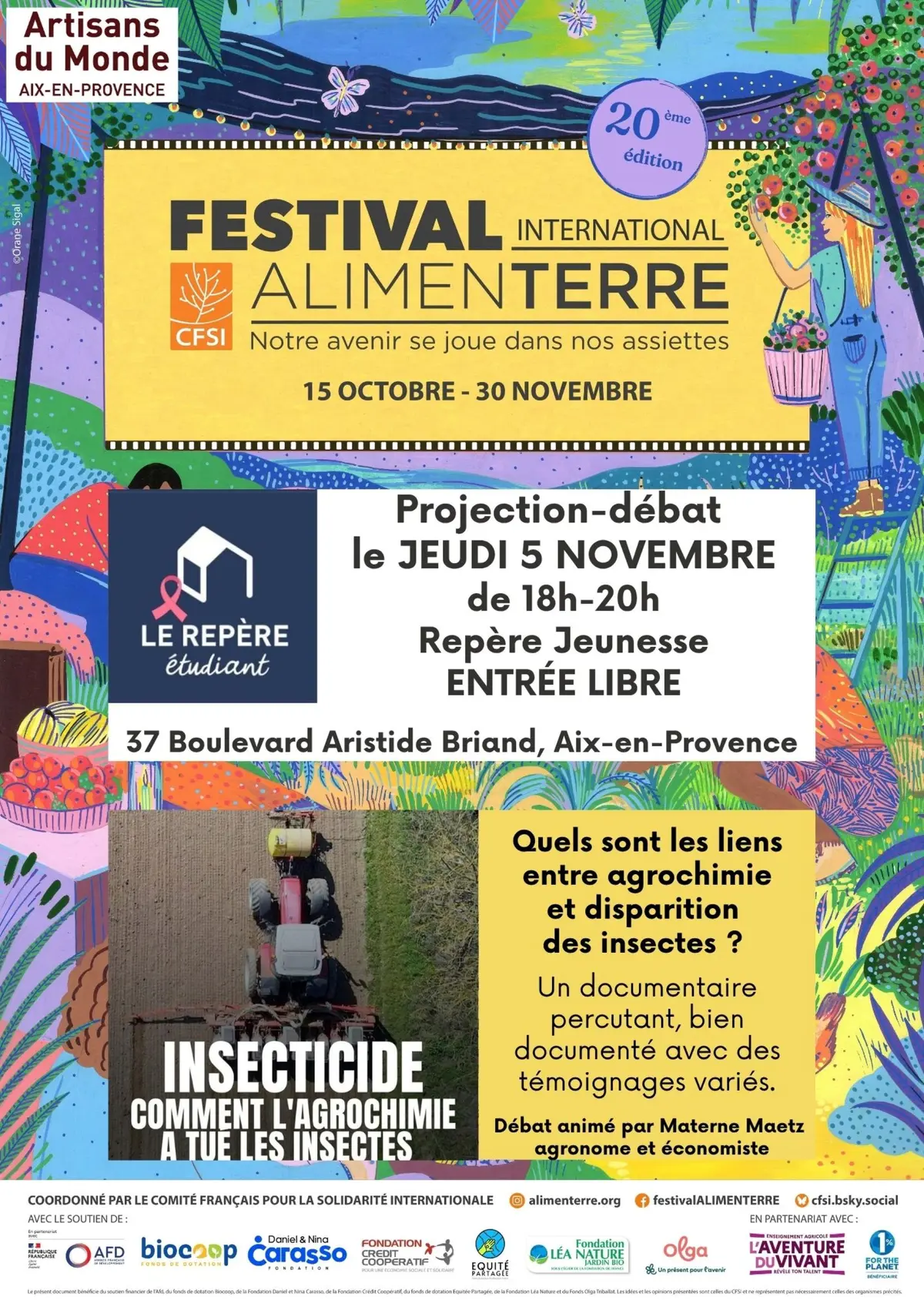 Festival AlimenTerre - Insecticide : Comment l'agrochimie a tué les insectes