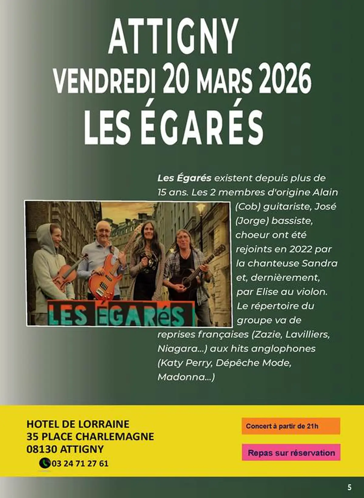 Festival Bars Bars Argonne à l'Hôtel de Lorraine