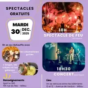 Festival Bonheurs d'hiver - Spectacle de feu et concert