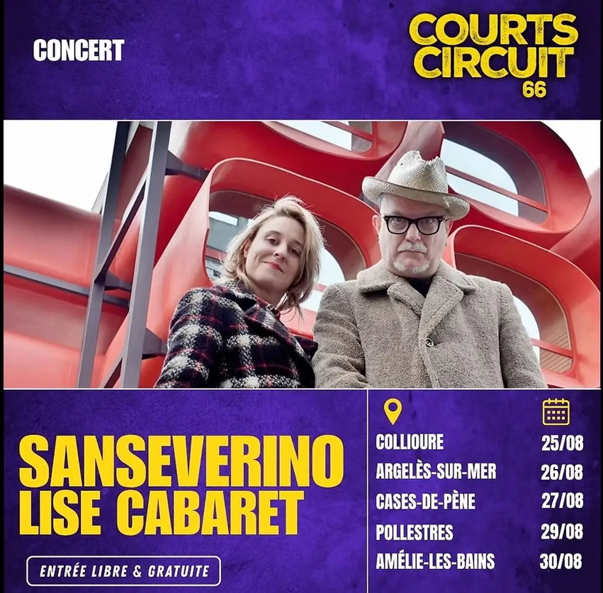 Festival Courts-Circuit 66 Et Concert De San Severino Et Lisa Cabaret