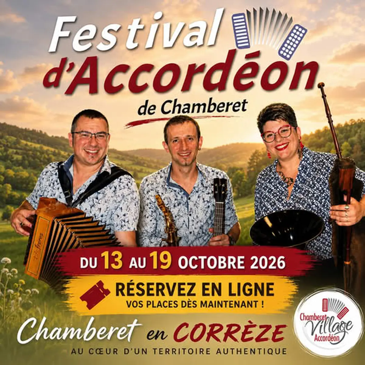 Festival d'accordéon de Chamberet : Grand thé dansant