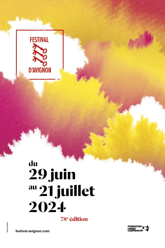L\'affiche officielle du Festival d\'Avignon 2024