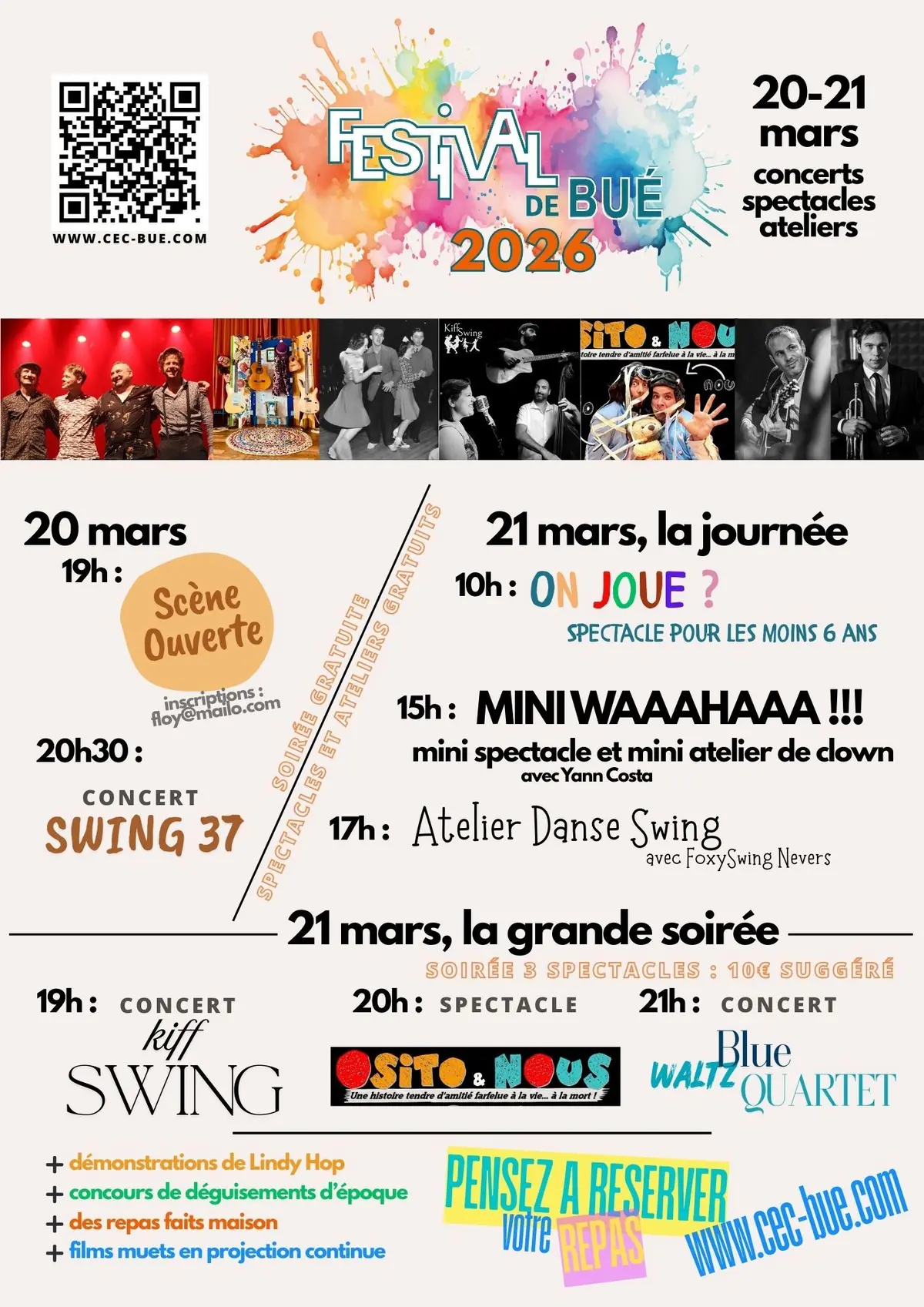 [FESTIVAL DE BUÉ] Spectacles et concert