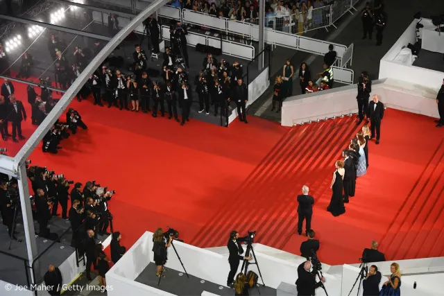 Le fameux tapis rouge du Festival de Cannes. 