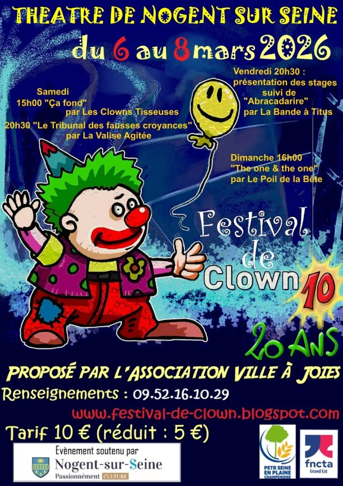 Festival de Clown au théâtre municipal de Nogent-sur-Seine