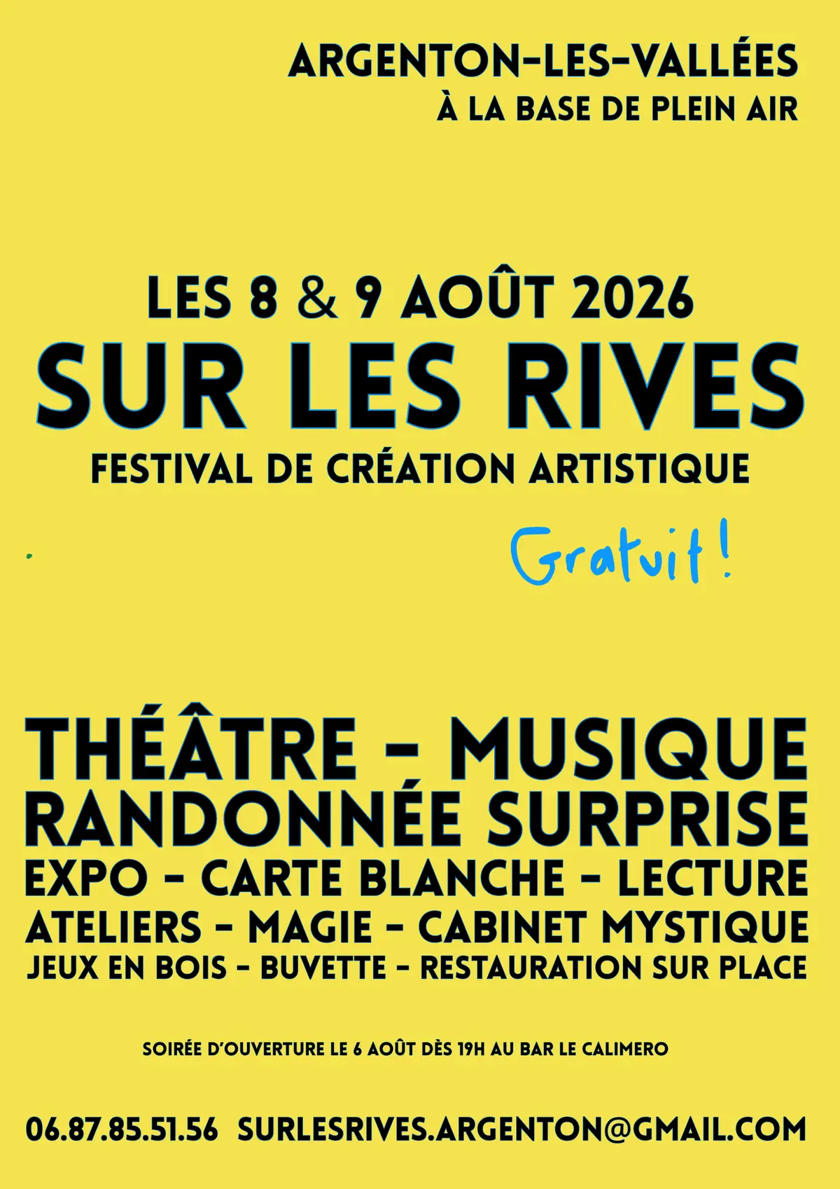 Festival de création artistique - Sur les rives