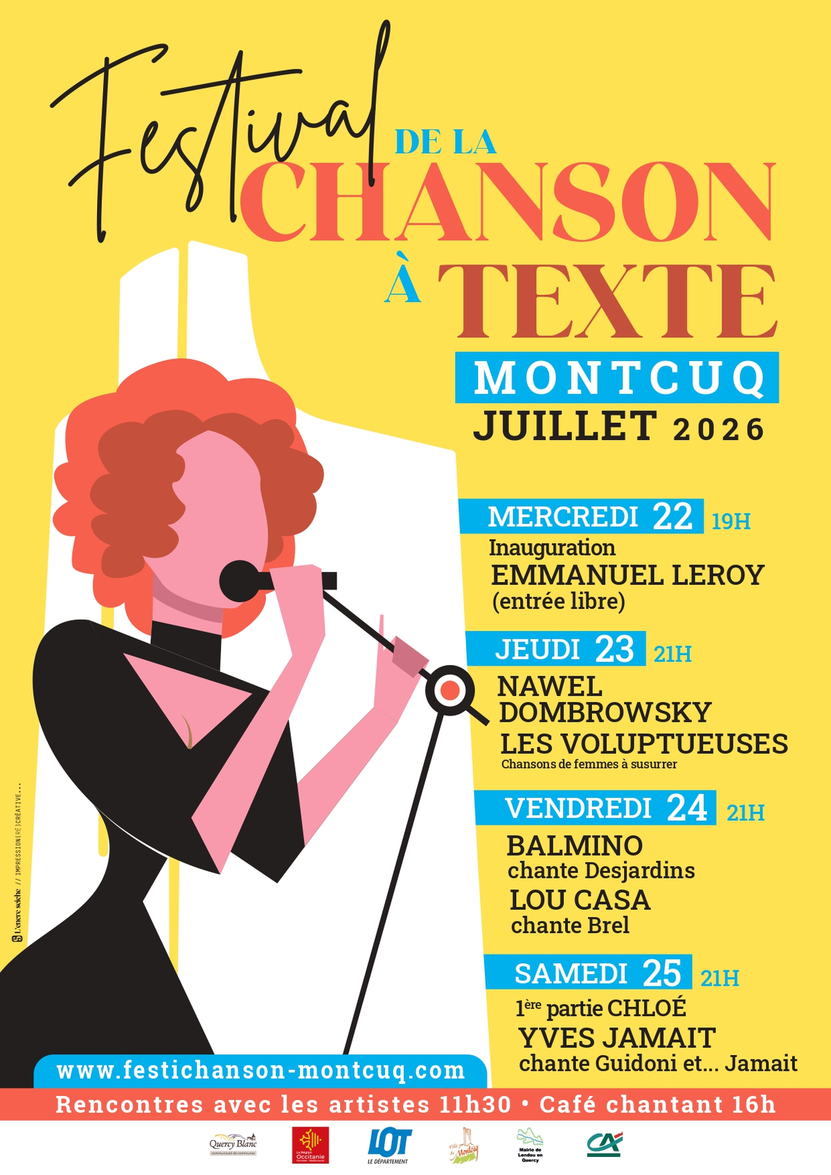 Festival de la Chanson à Texte de Montcuq : Chloé et Yves Jamait