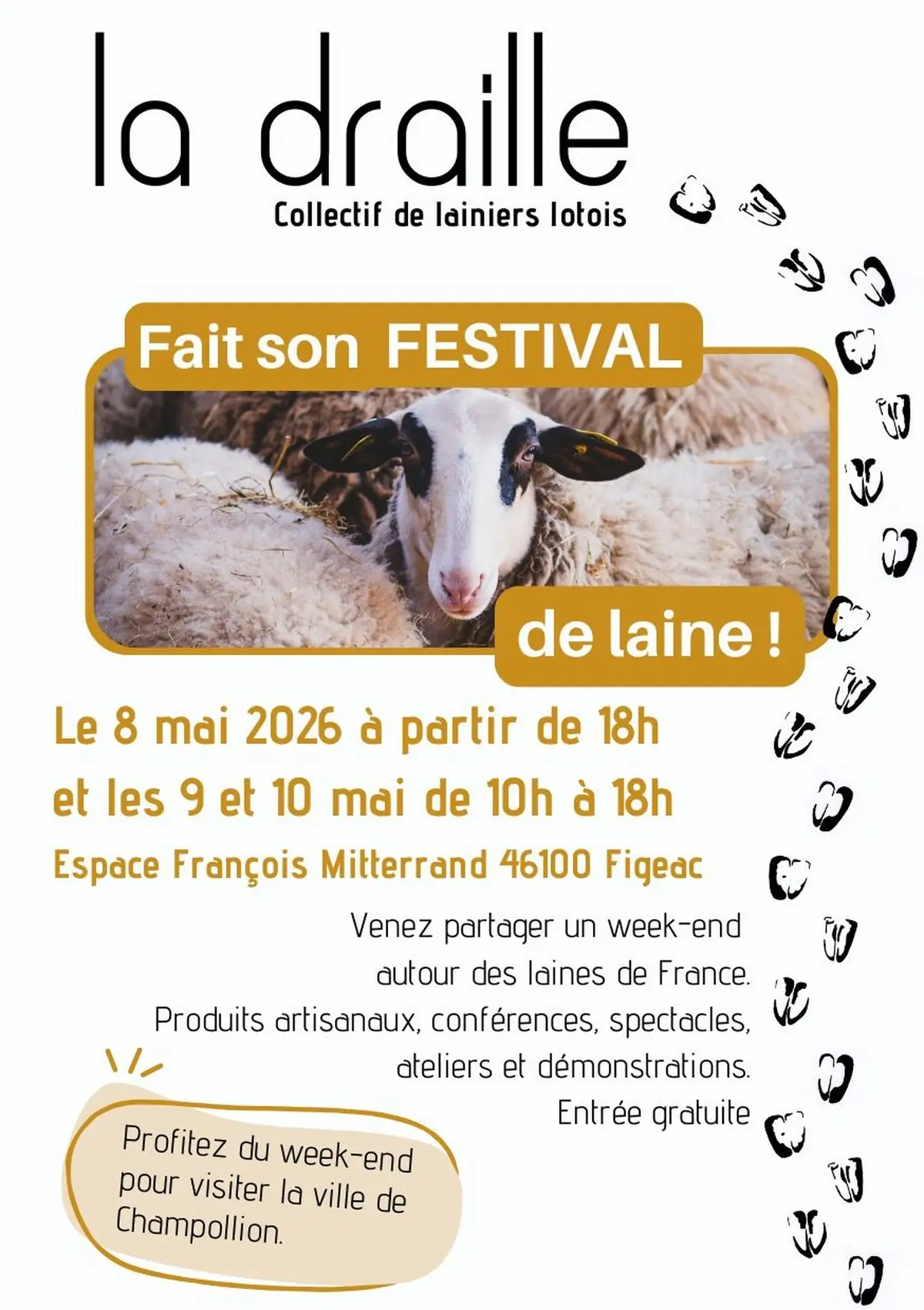 Festival de laine – La Draille, à Figeac