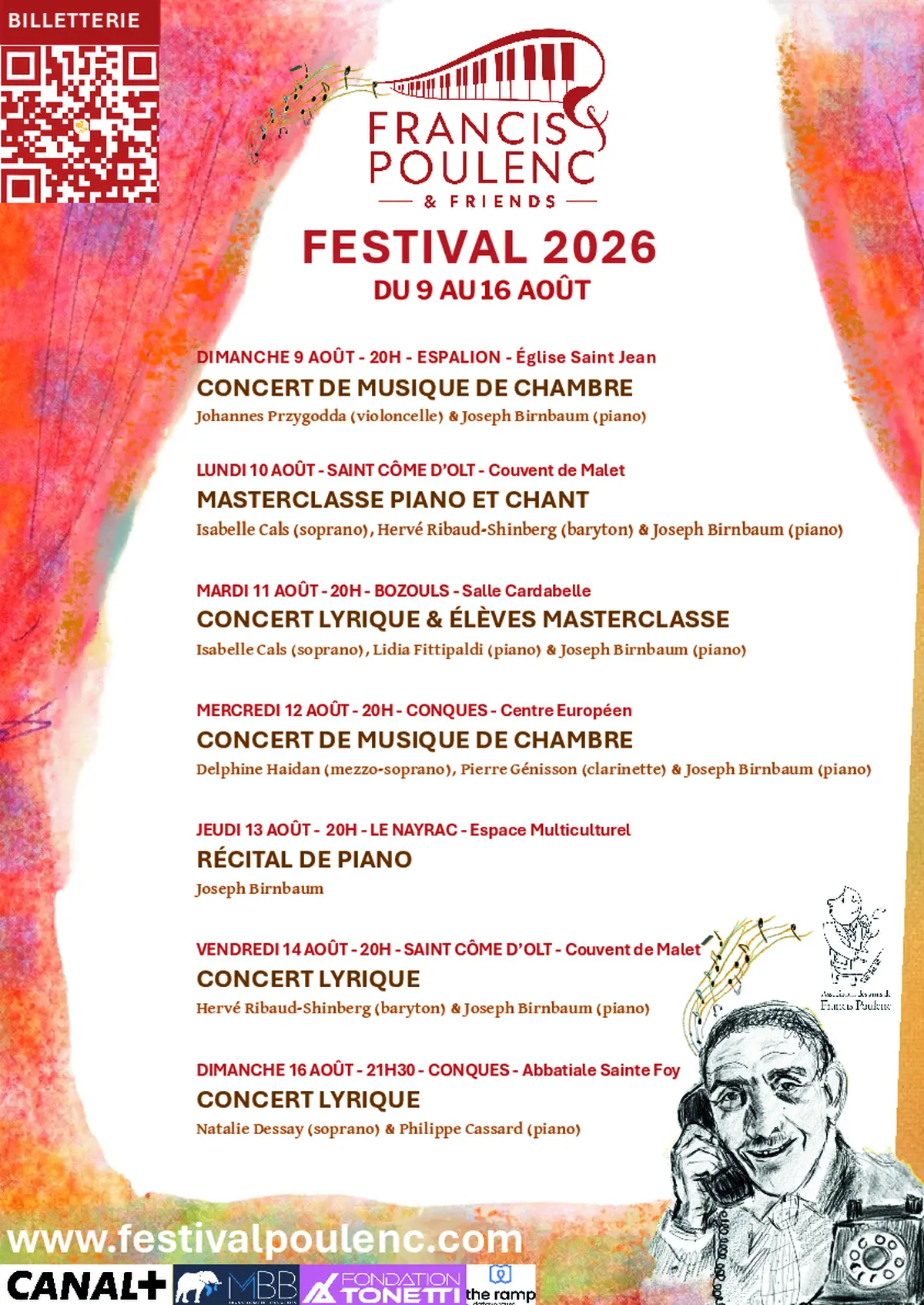 Festival de musique - F. Poulenc - Concert Lyrique