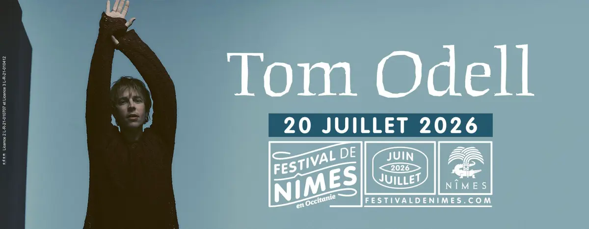 Tom Odell sera sur la scène des Arènes le 20 juillet 2026