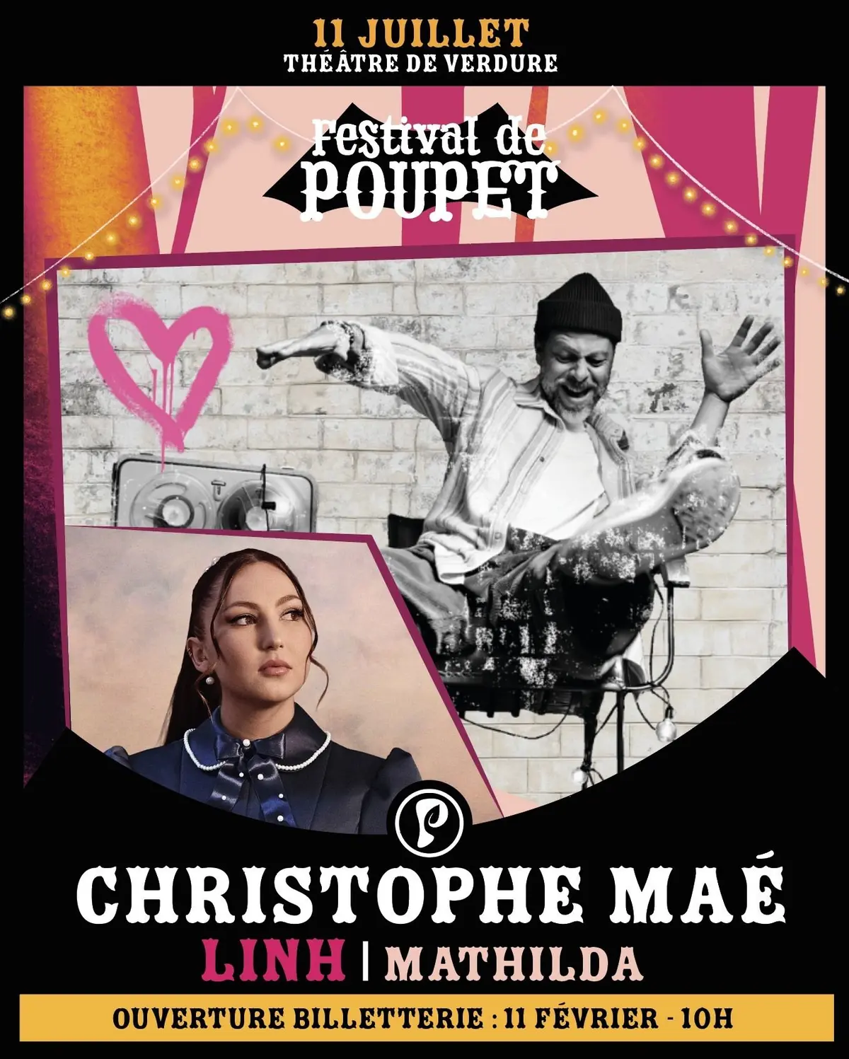 Festival de Poupet 2026 : Christophe Maé + Linh + Mathilda