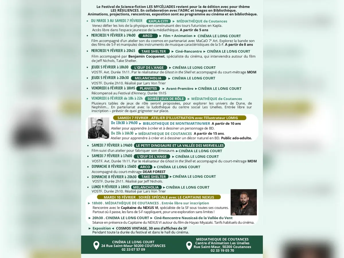 Festival de Science-fiction Les Mycéliades - « Le petit dinosaure et la vallée des merveilles » + atelier