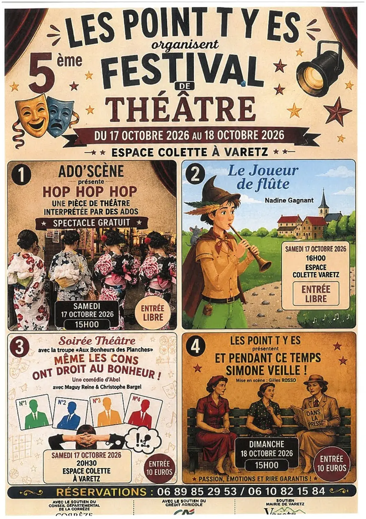 Festival de théatre par Les  POINT T'Y ES
