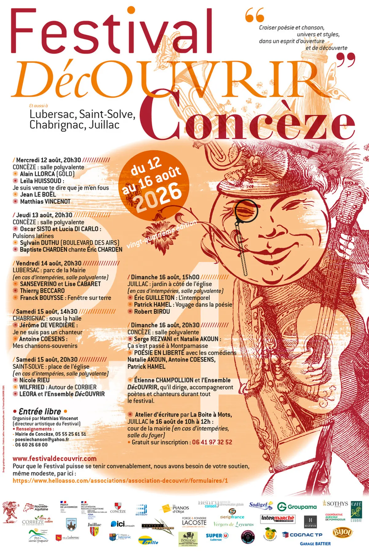 Festival Dec'Ouvrir : Serge REZVANI et Nathalie Akoun et Poésie en Liberté