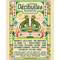 L'affiche complète de Décibulles 2026 DR