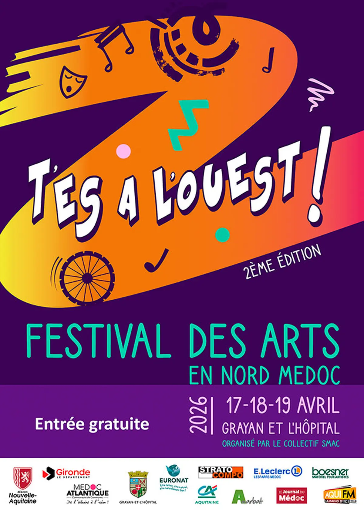 Festival des Arts en Nord Médoc : T'es à l'Ouest !