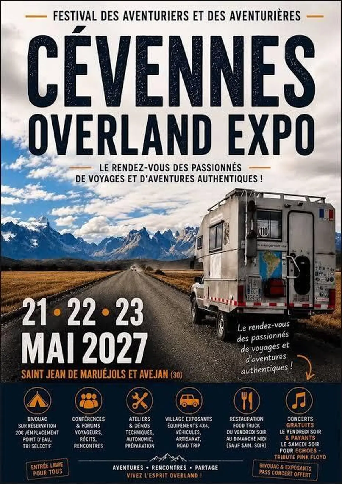 Festival des Aventuriers 2027 : Cévennes Overland Expo
