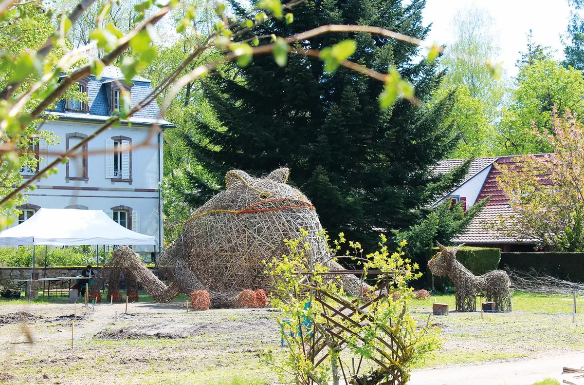 Une des installations des jardins de Wesserling en 2024