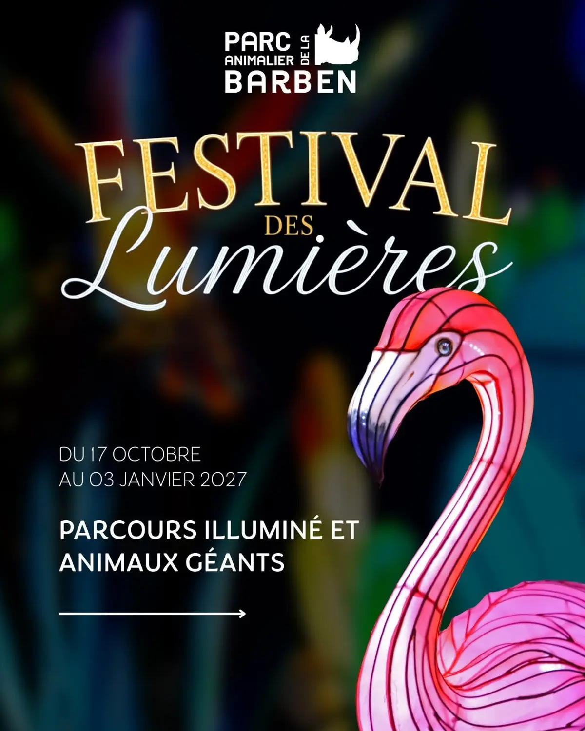 Festival des Lumières du Parc animalier de La Barben