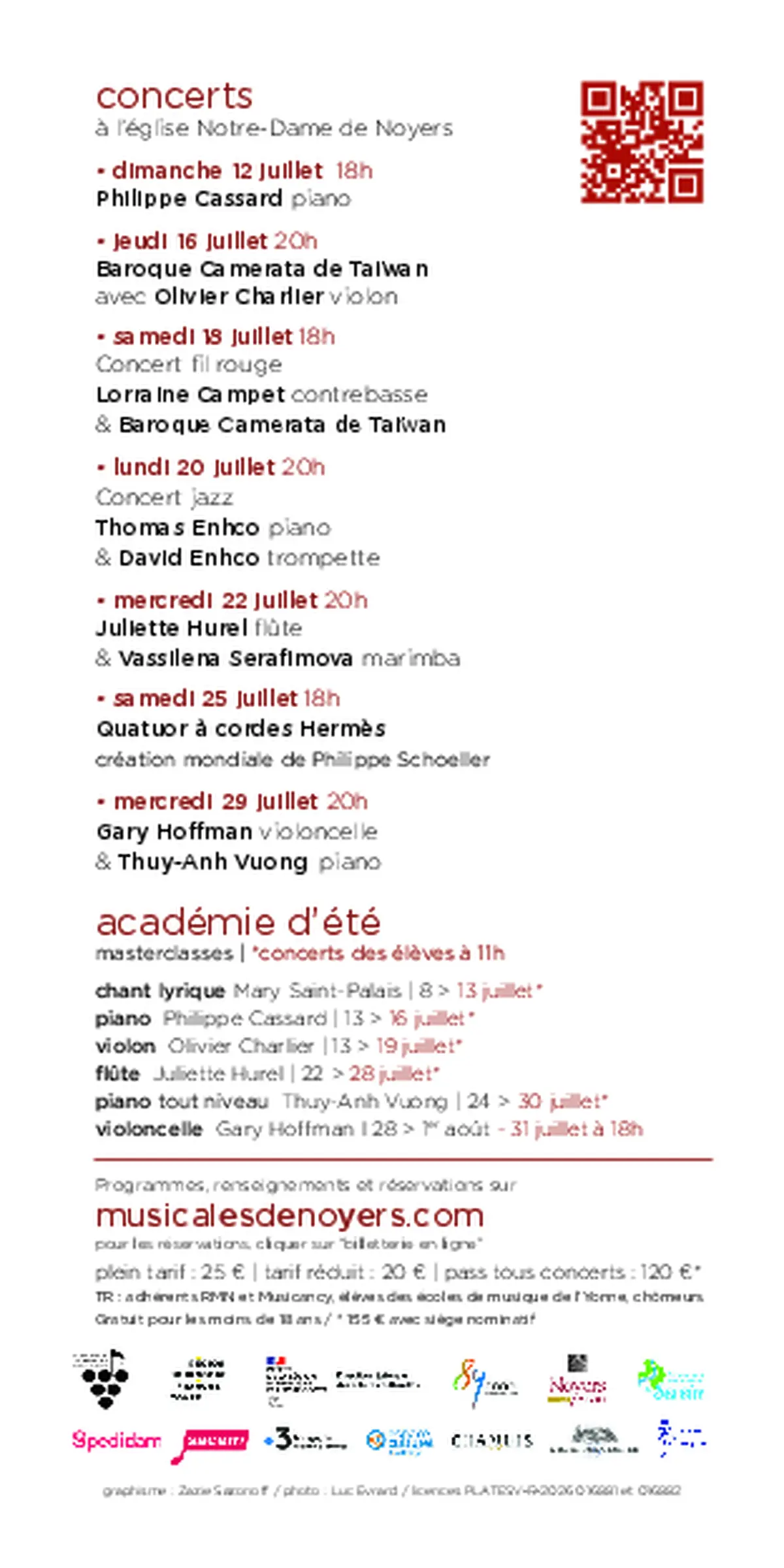 Festival des Rencontres Musicales de Noyers - Église de Noyers-sur-Serein